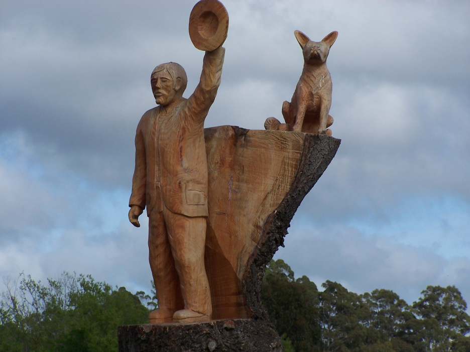 Legerwood memorial sculpture. Photo by Cindy Walsh