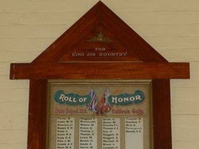 California Gully State School Roll of Honor