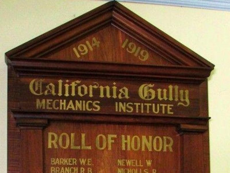 California Gully Mechanics Institute Roll of Honor