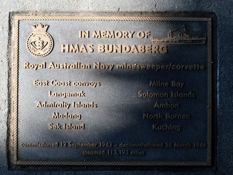 HMAS Bundaberg Memorial Plaque