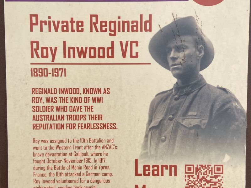 Private Reginald Ray Inwood VC