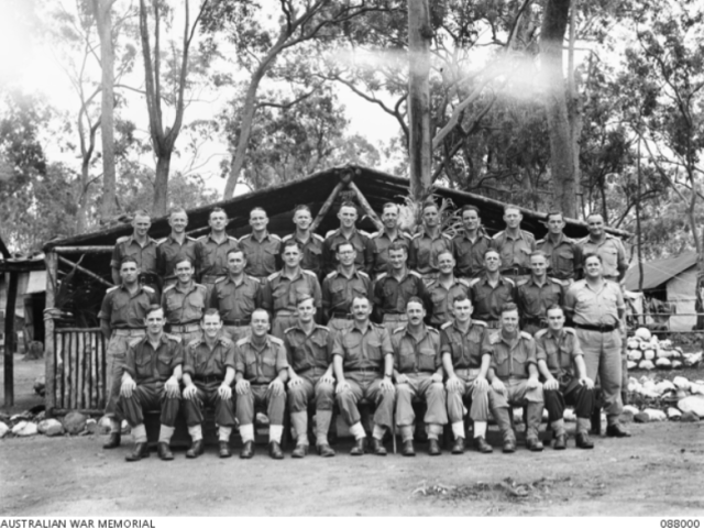Group portrait of the 2/48th Battalion Officers, Queensland, March 1945