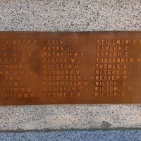Alexandra War Memorial plaque detail