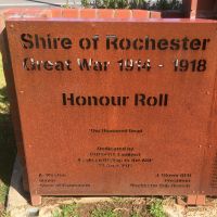 Shire of Rochester Great War 1914 - 1918 Honour Roll