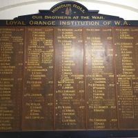 Loyal Orange Institution of WA Honour Roll