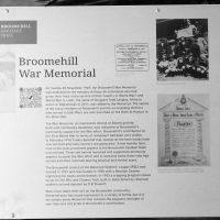 Story about the construction and dedication of the Broomehill Memorial and nearby RSL & Citizens's Hall