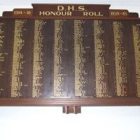 WW2 and WW1 Dubbo High School Ex-Students Honour Board 