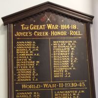 Joyce's Creek Honor Roll