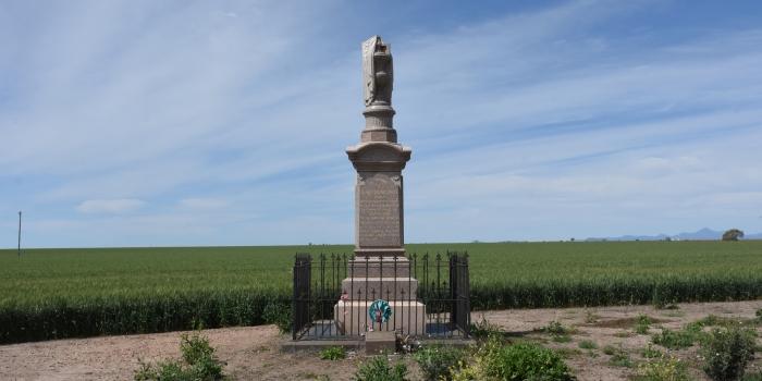 The Boer War Memorial at Millie, near Narrabri, in New South Wales. Photo: Henry Moulds