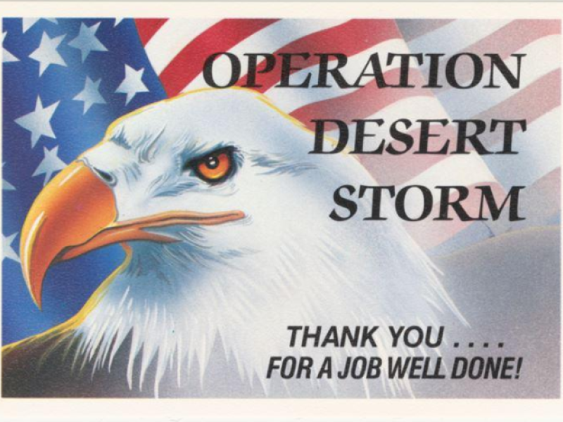 American postcard - Gulf War