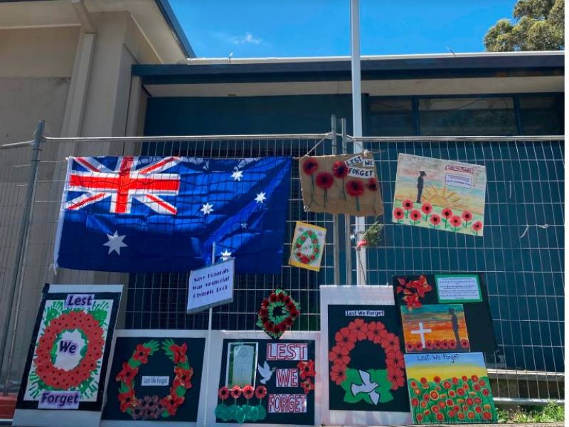 Remembrance Day at Kogarah War Memorial Pool