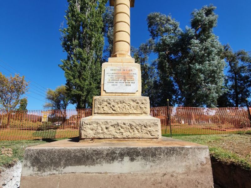 Queanbeyan’s Boer War Memorial, which has seen its fair share of movement since it was first erected in 1903.