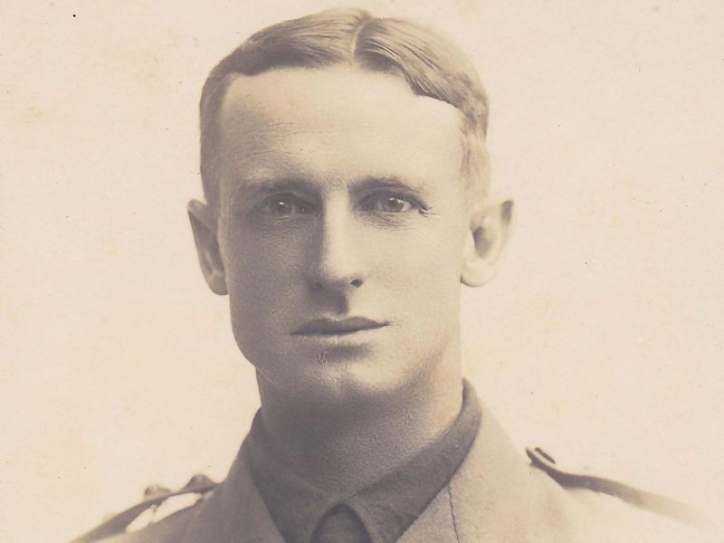Studio portrait of THOMAS COSGRAVE HEWITT 26th Battalion Australian Infantry who died age 35 on 29 July 1916