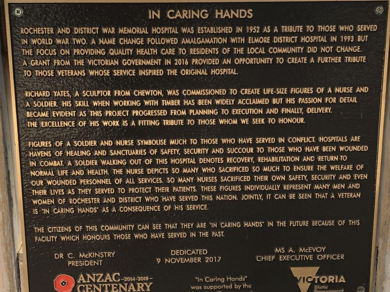Brass plaque 
