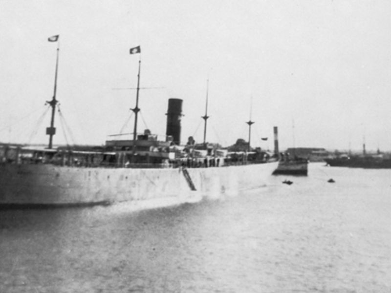 The troopship SS Drayton Grange - AWM Accession Number P04340.006