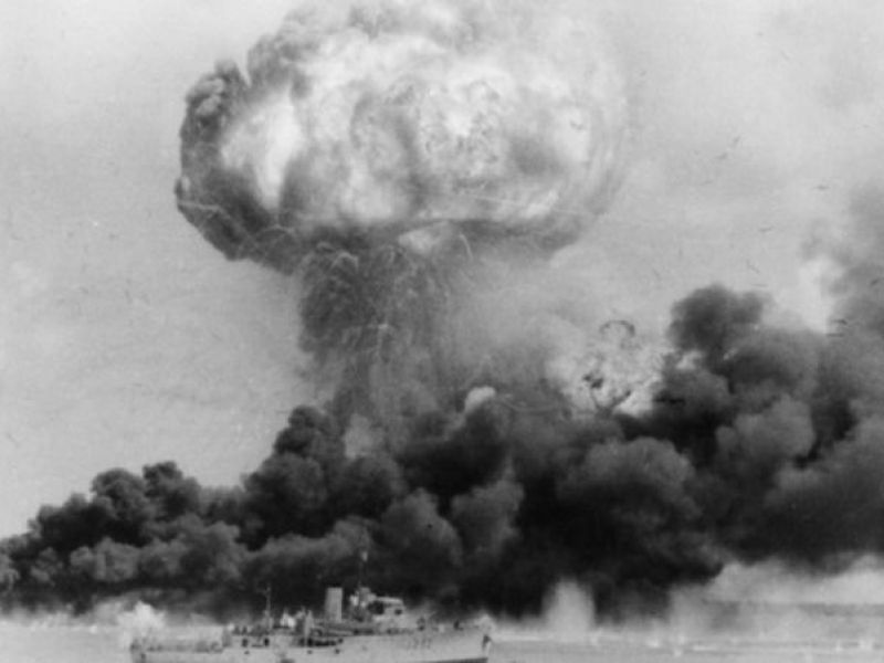 On February 19, 1942 Darwin was bombed by Japanese forces. (Australian War Memorial)