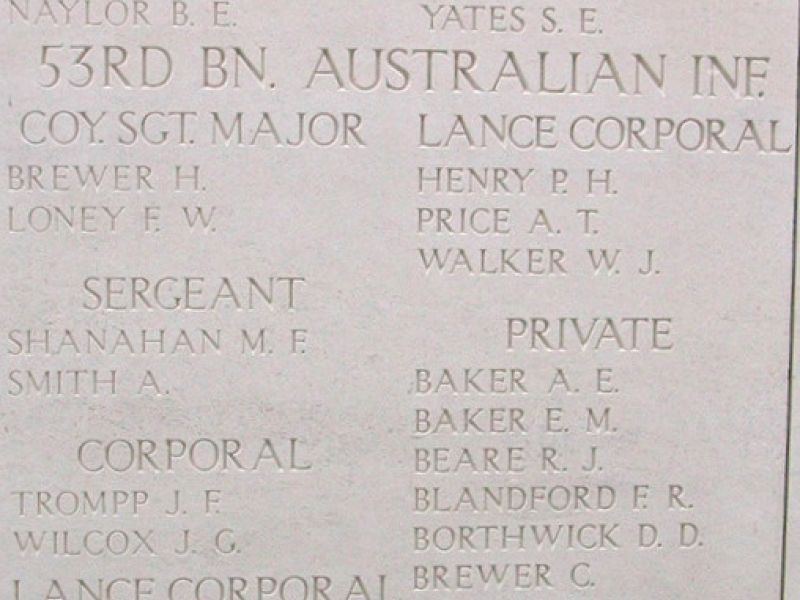Michael Shanahan Menin Gate Memorial