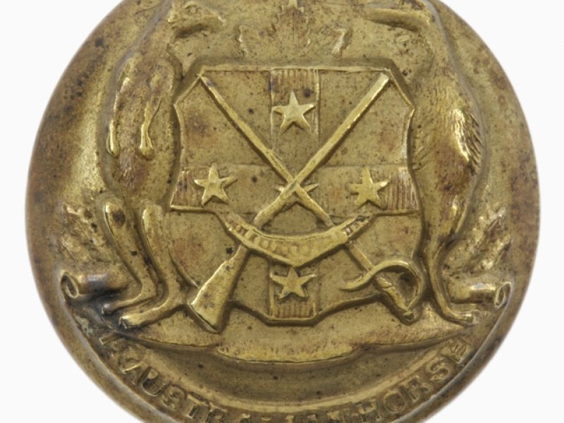 1st Australian Horse Tunic button