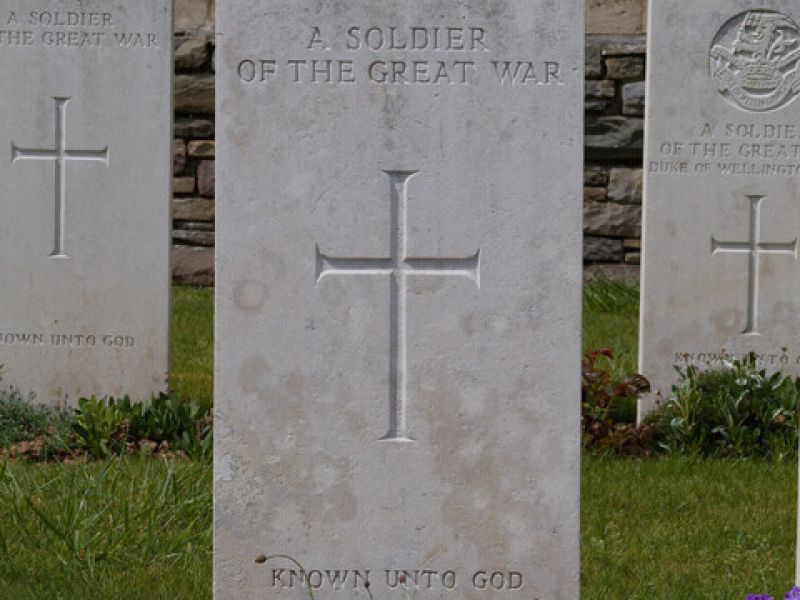 VC corner Fromelles, unknown soldier grave