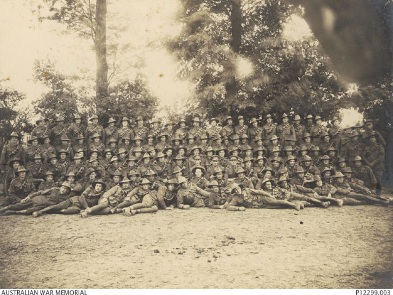 Group portrait of members of the 6th Field Artillery Brigade, 18th Battery