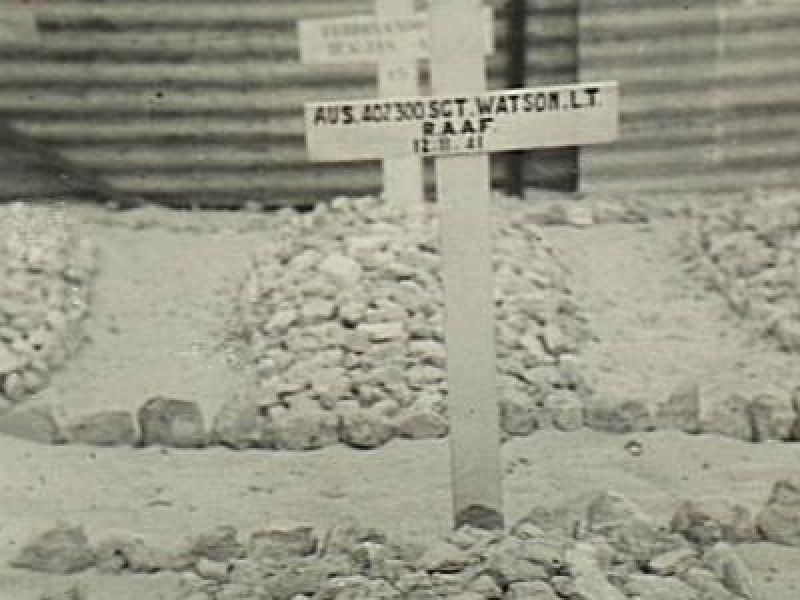 402300 Sergeant Lionel Timothy Watson, No. 55 Squadron Royal Air Force, grave in the El Alamein War Cemetery