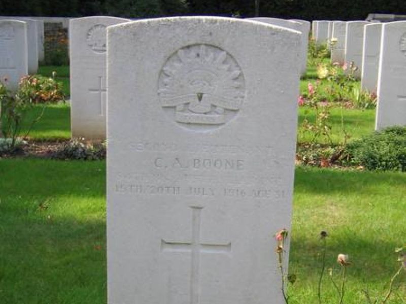 Second Lieutenant Claude Arthur Boone, 54th Australian Infantry Battalion