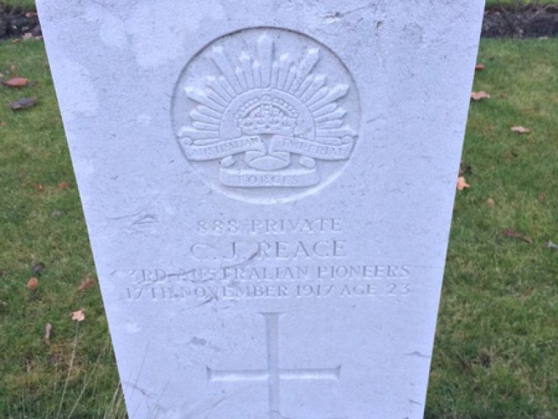 888 Private Charles John Reace, 3rd Australian Pioneer Battalion