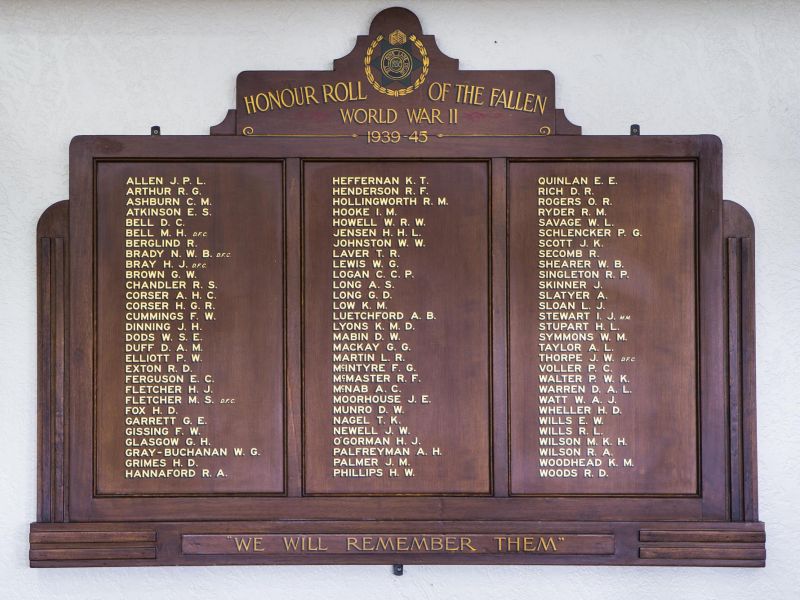 ROLL OF HONOUR, 1939-1945