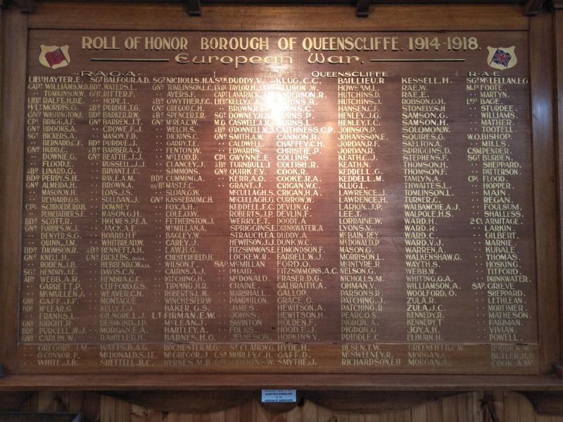 Borough of Queenscliffe Roll of Honor