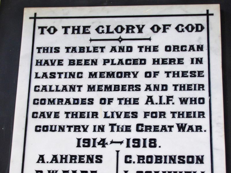 Tablet roll of honour