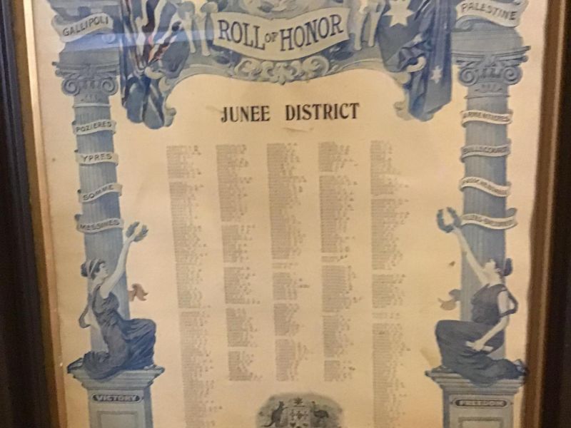 Junee District Honor Roll