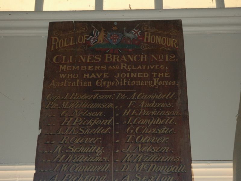 Clunes War Memorial