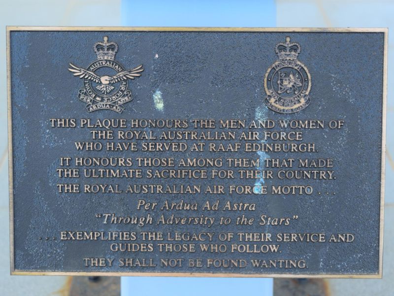 RAAF Base Edinburgh War Memorial 