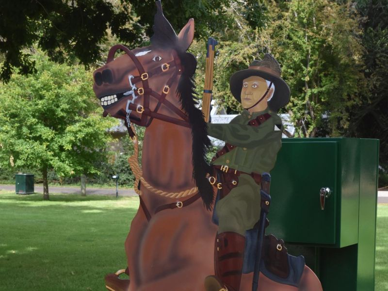 Soldier on a horse