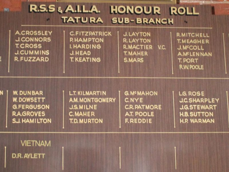 Tatura RSS&AILA Honour Roll