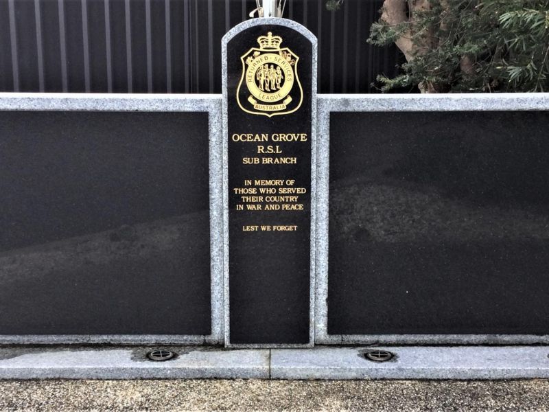 Ocean Grove RSL Memorial