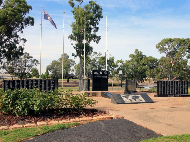 Horsham War Memorial and Cenotaph with All Conflicts Roll of Honour Walls