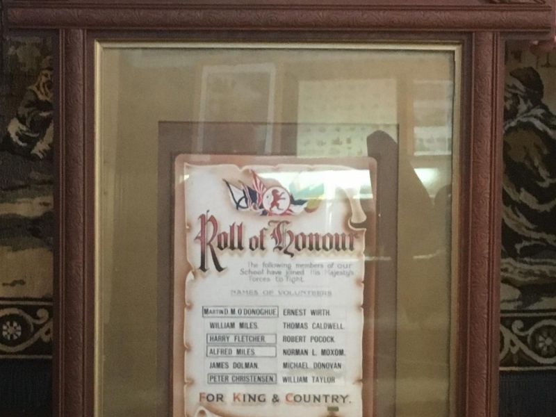 Kamarooka School Roll of Honour