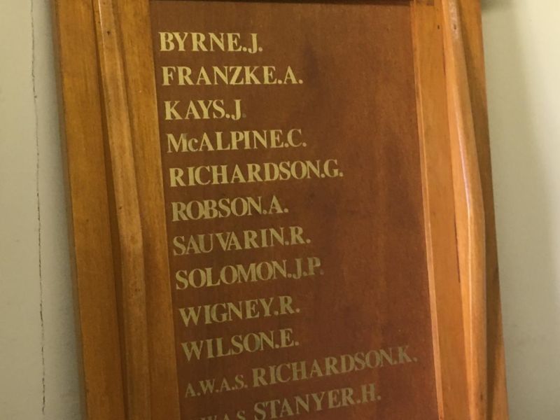 Garlick's Lead Roll of Honour