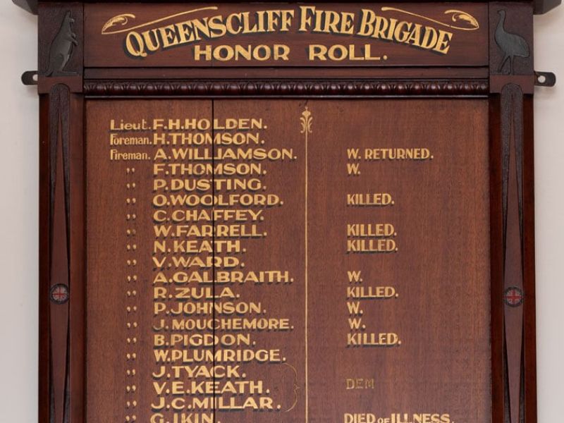 Queenscliff Fire Brigade Honor Roll
