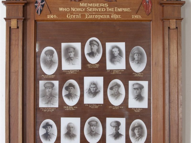 Inverleigh Independent Order of Rechabites Honour Board