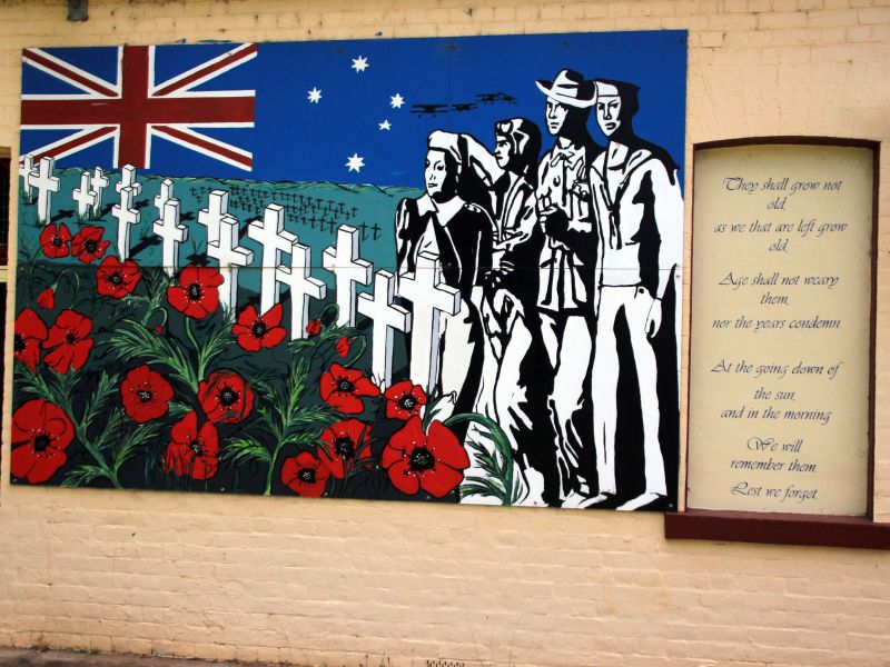 Wedderburn RSL Memorial Hall Wall Mural