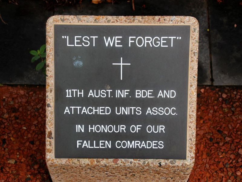 11th Aust Infantry Bde (AIF)  Porton Memorial