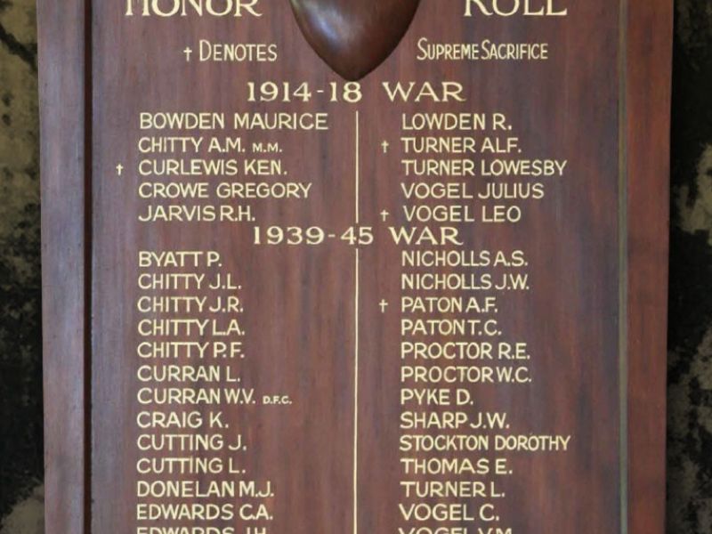 Tintaldra State School No. 3188 Honour Roll