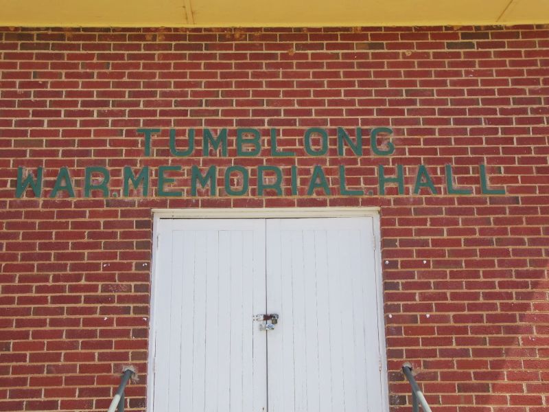 Tumblong War Memorial Hall