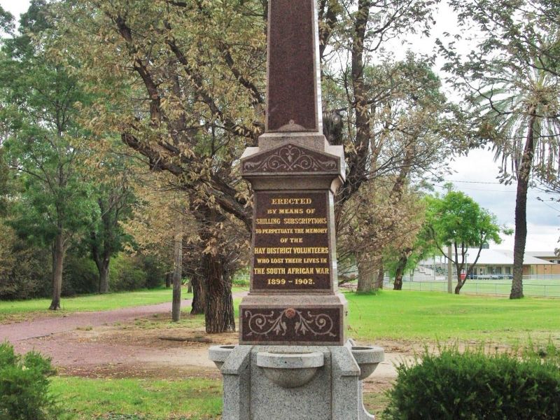  Hay NSW Boer War Memorial