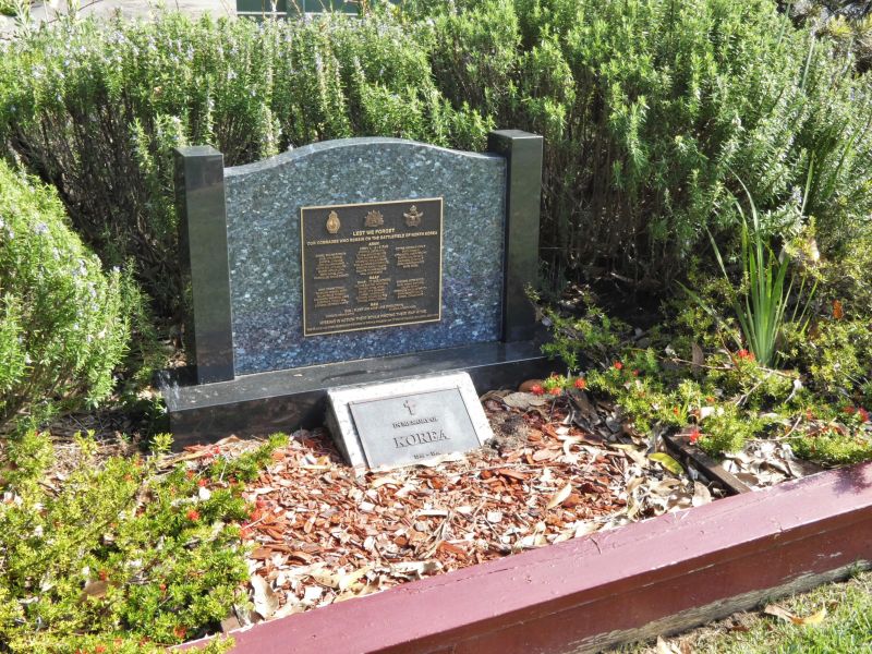 Ulladulla War Memorial Reserve Korean War Memorial