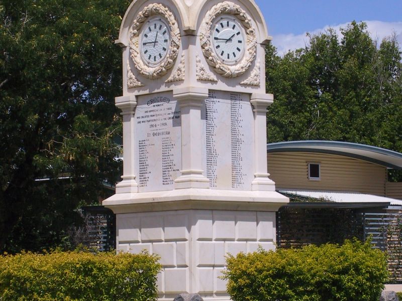 Barcaldine War Memorial Clock Tower