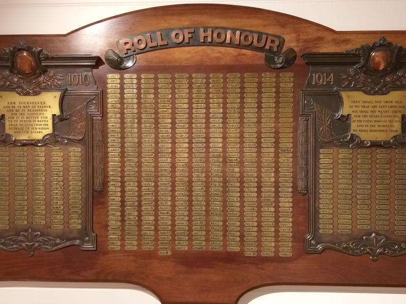 Albany Roll of Honour