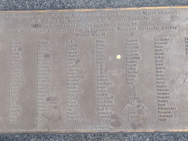 Allied Submariners Memorial 